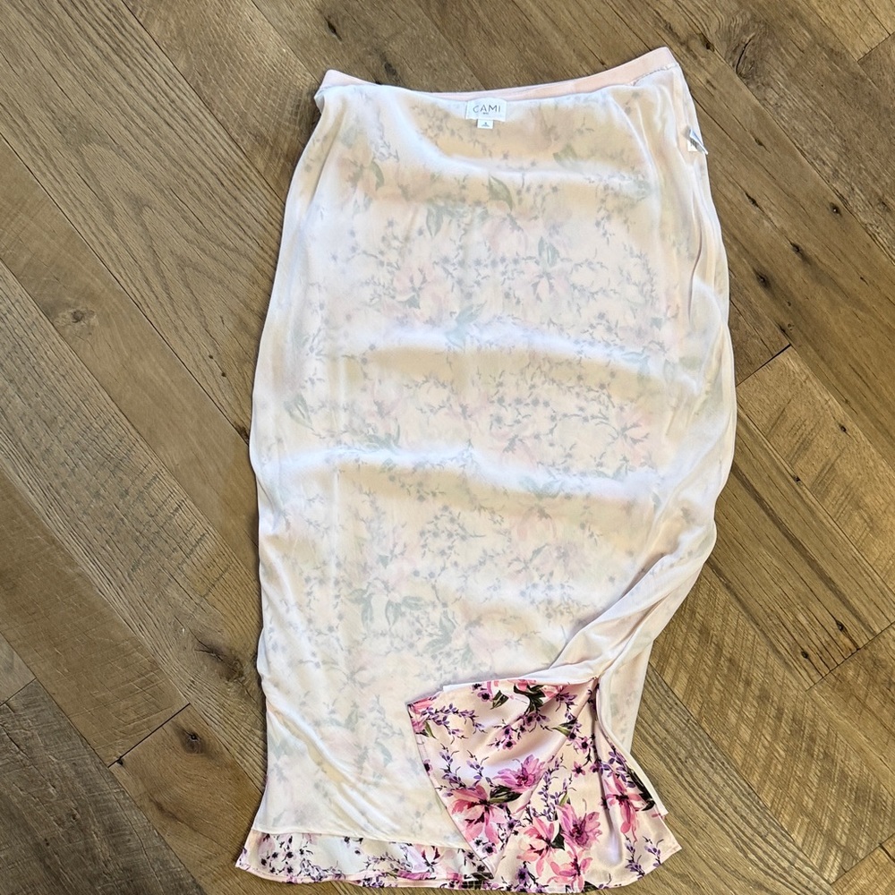Cami NYC 100% Silk Maxi Skirt - Picture 11 of 12